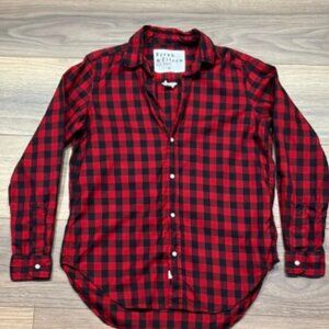 Frank & Eileen “Frank” Button Down in Red/Black Plaid Size Small
